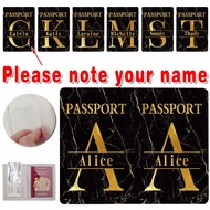 Custom name Color Printing Travel Pelindung Pasport Waterproof PU Leather Wallet Card Business Cards