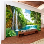 Custom 3D mural wallpaper mountains and rivers landscape photo living room bathroom 3D wall decorati