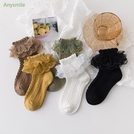 ANYS Lolita Lace Socks Children Socks Baby Girl Lace Socks Lace Mesh Cotton Thin Lace Princess Socks