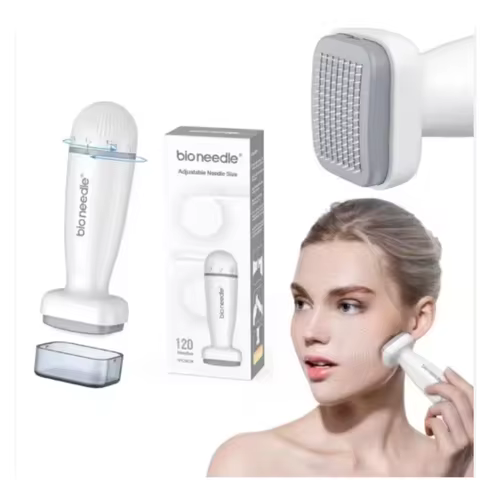 New Bioneedles 120 Adjustable Microneedling Derma Roller Stamp Hair Regrowth Bio120 Needles Micronee