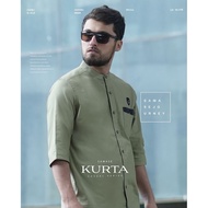 SAMASE Kurta Casual 3 Sleeve/4 - W010 Twill Kurta for Men Kurta 3/4 Sleeve