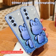 For Samsung Galaxy A54 Case Shockproof Electroplated Back Cover For Samsung A54 Stand Phone Casing