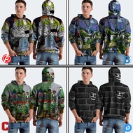 Gorillaz Band Hoodie Jumper Pullover Fullprint Polyester Jersey Material