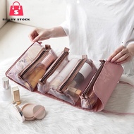 RSS_ 4in1 Beauty Makeup Bag Storage Pouch Travelling Transparent Mesh Pocket Portable