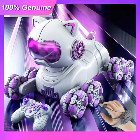 100%Genuine 8WD Intelligent Remote Control Robot Cat Simulation Dancing Voice Control Touch-sense Mu