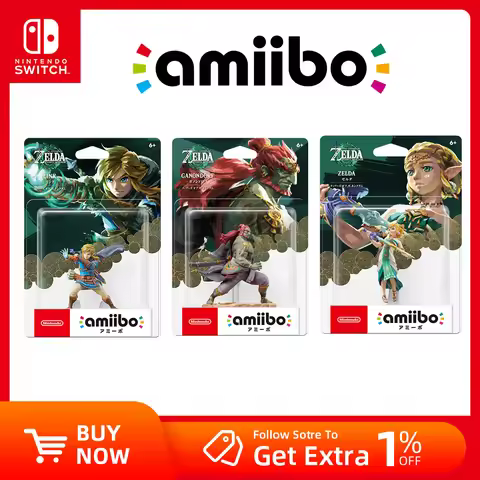 Nintendo Switch Amiibo - The Legend of Zelda Tears of the Kingdom - Link /GANONDORF / Zelda - for Sw