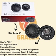 Murah Speaker Mobil Coaxial Sony 4Inch / 6Inch / 6X9 Oval Realpict