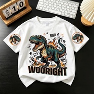 (Ship 24 Hours)KIDS PRINCESS Children's Short-Sleeved T-Shirt Round Neck Printed 90-150 Cm D73