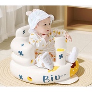 Foldable Baby Inflatable Seat Baby Inflatable Sofa Learning Seat Chair Bathing Stool