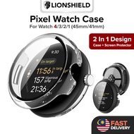 (MY) LionShield Google Pixel Watch 4 / 3 / 2 / 1  (41mm / 45mm) Case with Screen Protector Tempered 