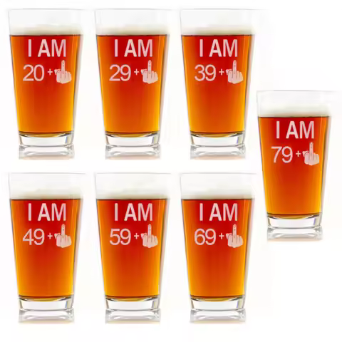 21st 30th 40th 50th 60th 70th 80th Birthday Wine Glass Novelty Gift For Birthday Party Decor Favor P