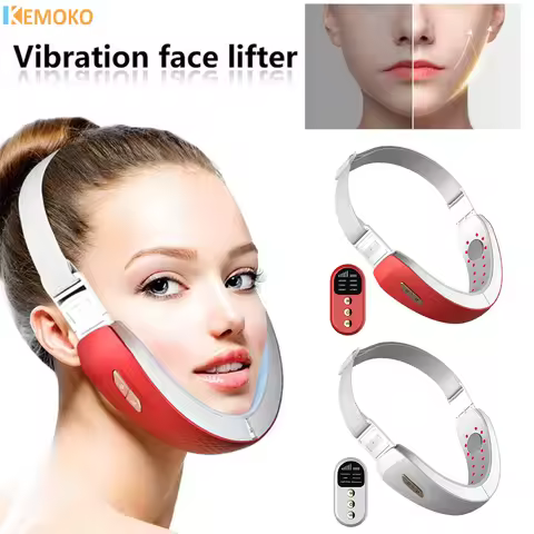 Electric V Face Facial Machine V-Line Up Lift Belt Face Massage LED Face Skin Lifting Firming Double