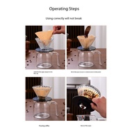 V-shaped coffee filter paper is suitable for V60 drip filters 01/02 natural color, 50pcs 100pcs V60 