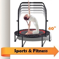Foldable Trampoline with Adjustable Handle ~ 40inch ~ Suitable for adults and kids
