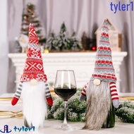 TYLER1 Dwarf Wine Bottle Covers, Knitted Faceless Santa Claus Christmas Wine Bottle Sweater, Holiday