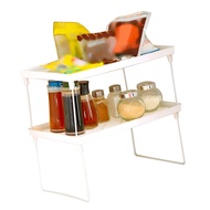 [EPAY] Kitchen Cabinet Organizer Shelf Multifunction Foldable Counter Cupboard Storage Shelf For Bathroom