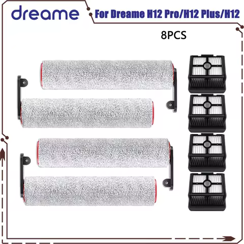 Dreame H12 Pro H15 pro / H12 Plus / H12 Core Soft Brush Spare Parts Wet Dry Vacuum Cleaner Roller He