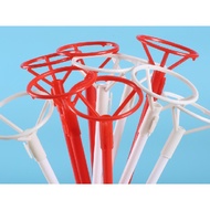 Kayu Batang Belon Tebal 50 Batang Balloon Stick 50 pcs Bobo Foil Plastic Thick Rods and Cup 40cm | R