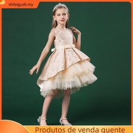 MQATZ Girls Evening Party Dress Ball Gown Kids Dresses Elegant Children Clothing Lace Wedding Prince