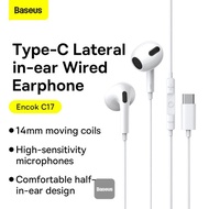 Baseus Encok C17 Type-C / H17 AUX 3.5mm Earphones In Ear Hearphone Wired Headset With Mic For Smart 