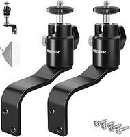 NEEWER 2 Pack E Type Wall Ceiling Mount, Ring Light Wall Mount Bracket with Detachable Ball Head, 5/