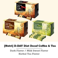 [NutriD-Day] Diet Decaf Coffee Decaffeinated Instant Decaffeine No Caffeine Series Korean Drink caffeine free slimming 10 20 EA 30 EA 50 EA Boost Metabolism/Burn Fats/Detox/Enzyme