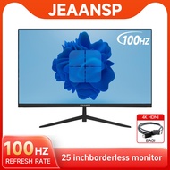 JEAANSP Borderless Monitor 22"24"25Inch 75HZ1080P HD PC Monitor IPS 19"22"24 inch Office Computer Mo
