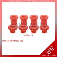 1SET 8 PIECES  NISSAN URVAN E25 E26 - SILICONE REAR LEAF SPRING BUSH ( EASY AUTO )