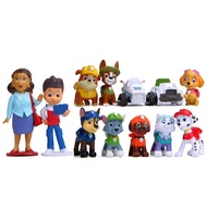 12pcs Paw Patrol Patrulla Canina 4-10cm Anime Figure Action Figures Puppy Patrol Car Toy Patroling Canine Toys for Children Toy