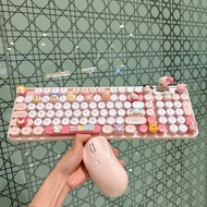 DIY Charging Cartoon Doraemon Keyboard Mouse Dual Mode Laptop Doll Keyboard Mouse Set DIY Charging C