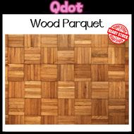 Qdot 20"x20" /19"x19" Wood Parquet For Floor/Papan Lantai Kayu Merbau