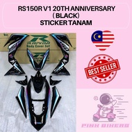 Coverset RS150R V1 20th Anniversary (4) Bodyset (Sticker Tanam)