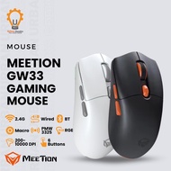 Meetion GW33, Lightweight Tri-Mode Wireless Gaming Mouse, 10000 DPI, RGB