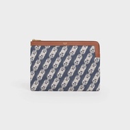 Maillon Triomphe Jacquard Small Clutch Color: Navy Blue/Taupe
10 x 7 Inches (25 X 17.5cm)