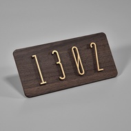 25x11cm Nordic style high-end feeling Unit Number Signage HDB Unit Customised Unit Sign door sign  d