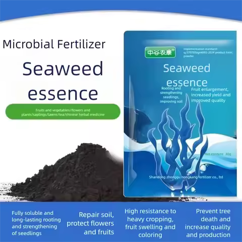 30g Fish Protein & Seaweed Extract Amino Acid Water-Soluble Foliar Fertilizer for Garden Plants, Pro