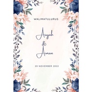 Kad Kahwin Motion Video / Kad Kahwin PDF/ Kad Kahwin JPG/ Video Kad Jemputan Kahwin, Floral Theme