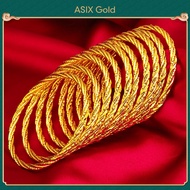 ASIX GOLD Original 916 Korea Gold Womens Bracelet Fashion Simple Bracelet