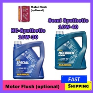 Mannol Semi Synthetic 10W40 (10W-40) 4L, HC Synthetic Special Plus 10W30 (10W-30) 4L, Motor Flush (K