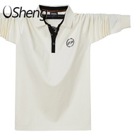 เสื้อยืดสำหรับผู้ชาย VSheng เสื้อโปโลแขนยาว M To 6XL ขนาดใหญ่