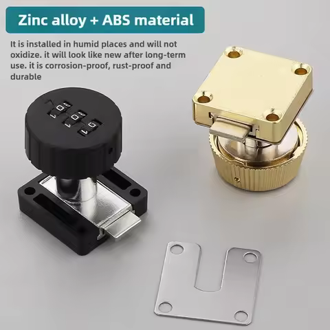 3 Digital Code Drawer Lock Combination Password Keyless Drawer Cam Lock Cabinet Mail Box Wardrobe Fu