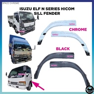 ISUZU ELF N-SERIES HICOM SILL FENDER CHROME BLACK ISUZU ELF ACCESSORIES CHROME TRUCK HICOM ACCESSORI