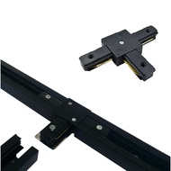 Track Rail Connector T Shape Track Light Joint Black/ White