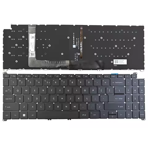 US Backlight Backlit Keyboard For Acer Swift Go 16 SFG16-71 N23C7 Black Color