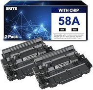 58A CF258A Black Toner Cartridge 2Pack with Chip Compatible with HP 58X CF258X Toner for LaserJet MF