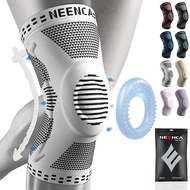 NEENCA Single Pack Knee BraceKnee Compression Sleeve Support With Patella Gel Pad &amp; Side Spring Stabilizers Knee Protector For RunningMeniscus TearArthritisJoint Pain ReliefACLInjury Recovery