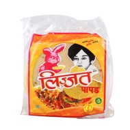 Lijjat Plain Udad Papad ( Thin Crisp Round Lentil Snack Imported From India 200 Grams )