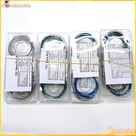 10pcs 1x2 1x4 1x8 1x16 Fiber Optic Bare PLC Splitter Without Connector Cable 250um 0.25mm Mini Block