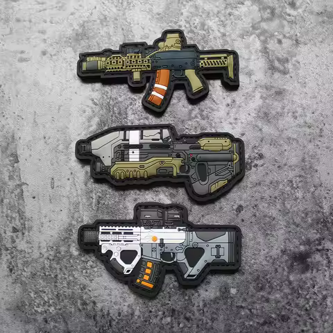 Zenitco AK105 Q Version Arms 3D PVC Patches Silicone CQR Tomorrow's Battle MA5D Halo Tactical Badges
