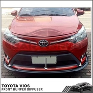 ♞,♘,♙TOYOTA VIOS 2014 - 2024 OEM FRONT BUMPER CHIN DIFFUSER BLACK (2014 2015 2016 2017 2018 2019 20